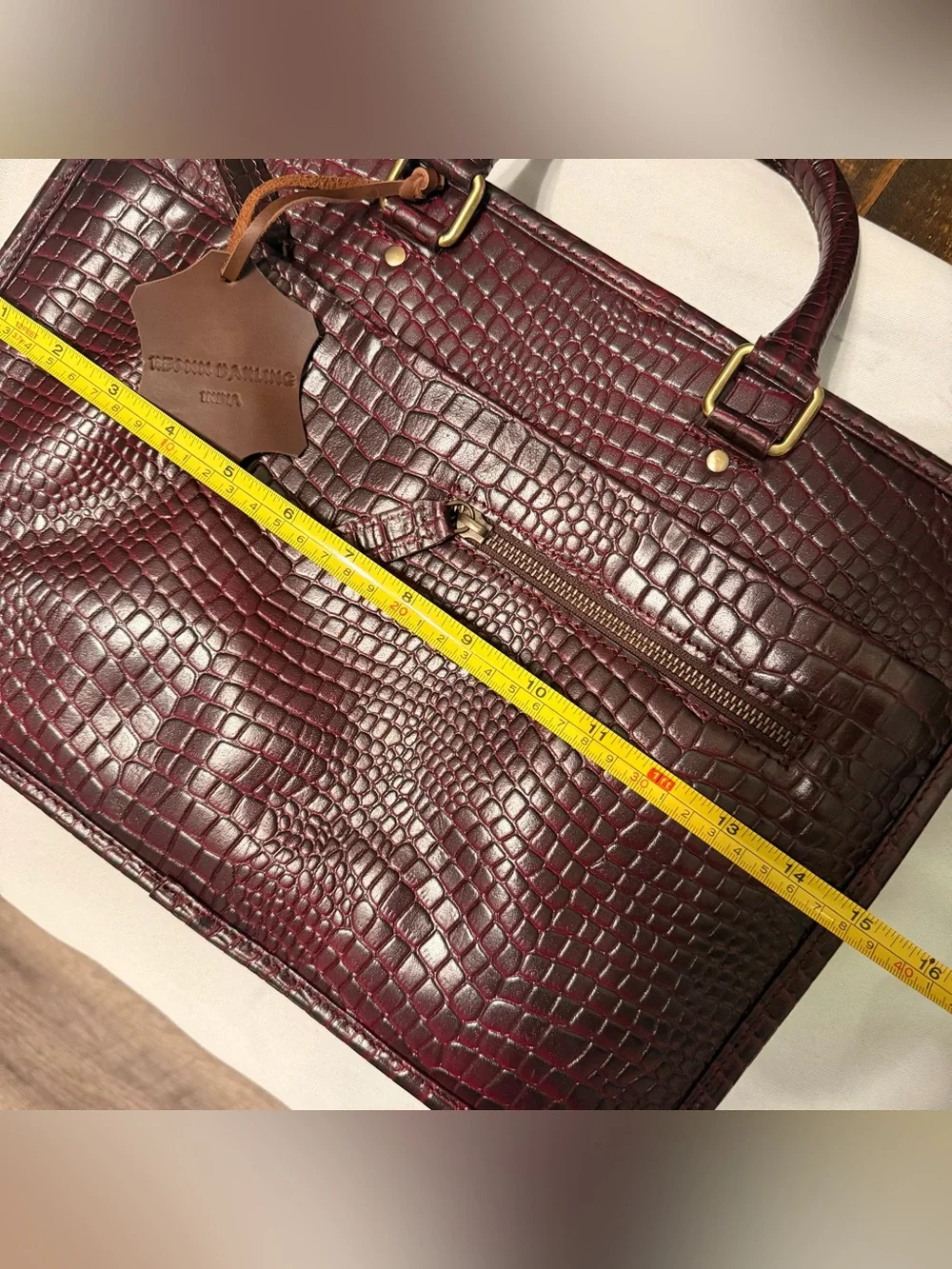 REONN DARLING Laptop Genuine Leather Bag 15 Inch Briefcase for Men | NEW